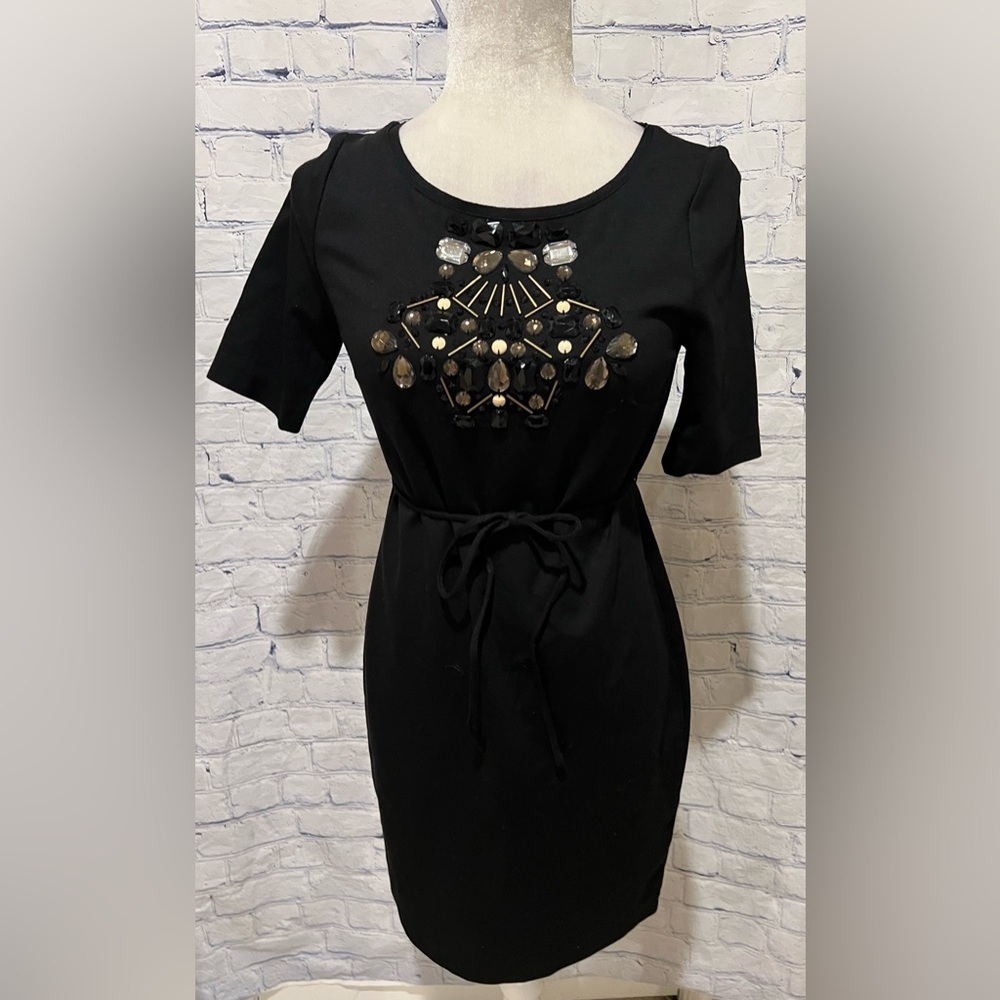 Donna Morgan for Pea in the Pod Beautiful Beaded Maternity Dress Size Small